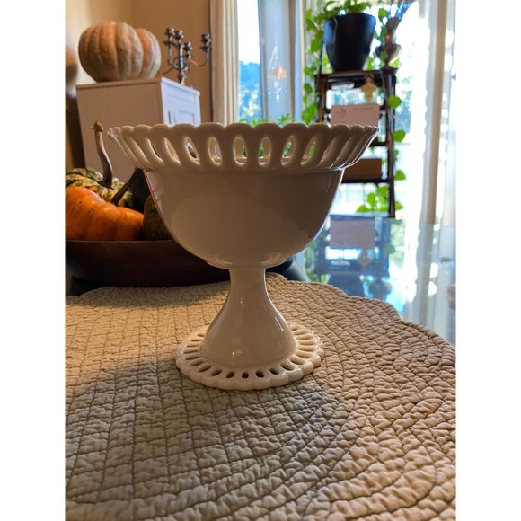 Vintage I. Godinger Ivory Lace Candy Dish - Picture 2 of 12